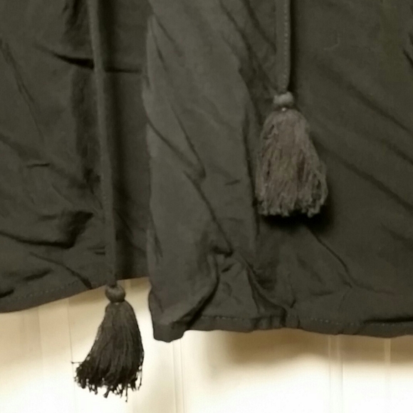 Women's Hippie Boho Black Lace top Sz M - Picture 4 of 7